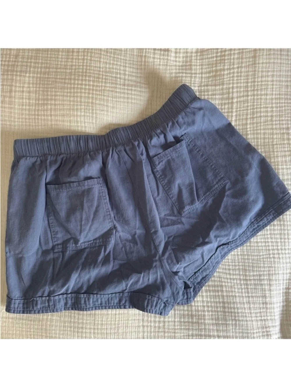 Doublju Women's Slate Blue Cargo Shorts Large